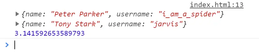 Console log - multiple parameters