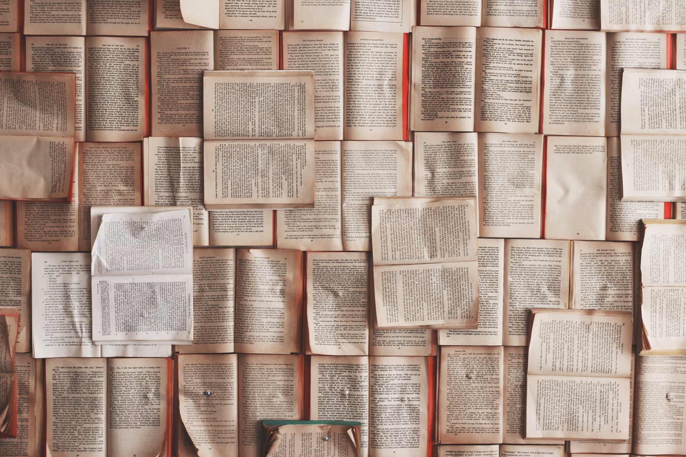 Countless unfolded books - Unsplash Moodshot
