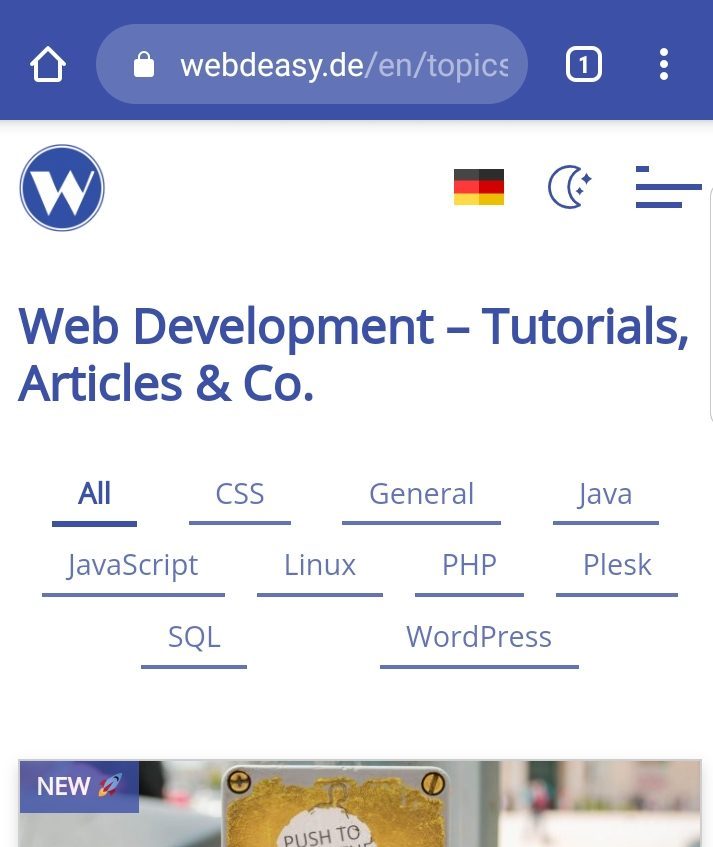 Screenshot von webdeasy.de