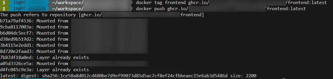 GitHub Docker Regsitry: Docker Image taggen und pushen