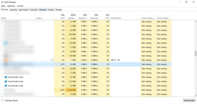 Task Manager: End processes